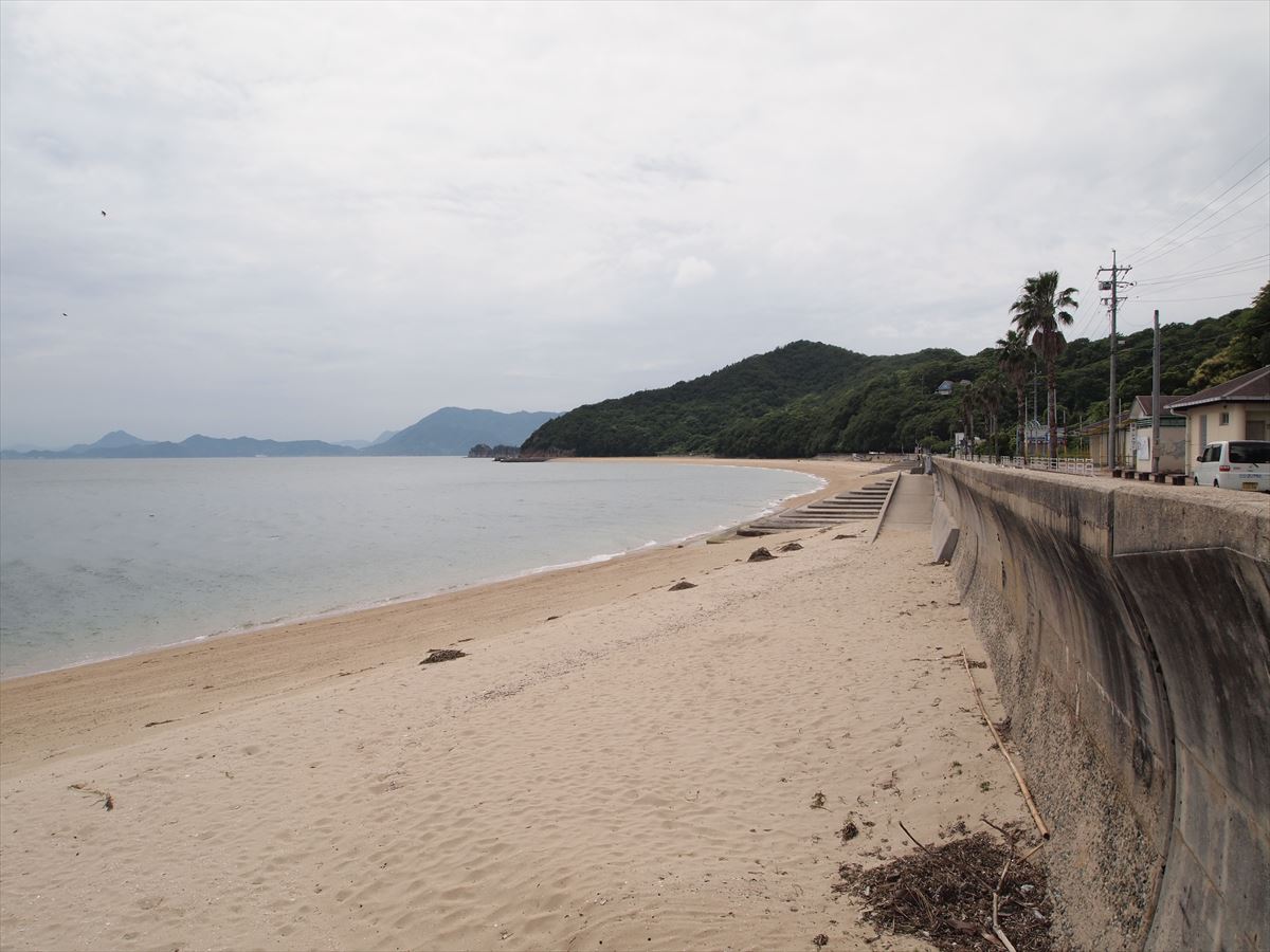 福山市内海町で海水浴「横山海岸海水浴場」の海開きは7月12日（土）