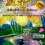 福山市内海町の花火大会「クレセントビーチ夏まつり2015」