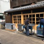 【厨房機器】福山市鞆町の設備工事「厨房機器の搬入」