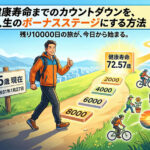 【雑記】平均健康寿命まで残り10,000日！（約27年4ヵ月）